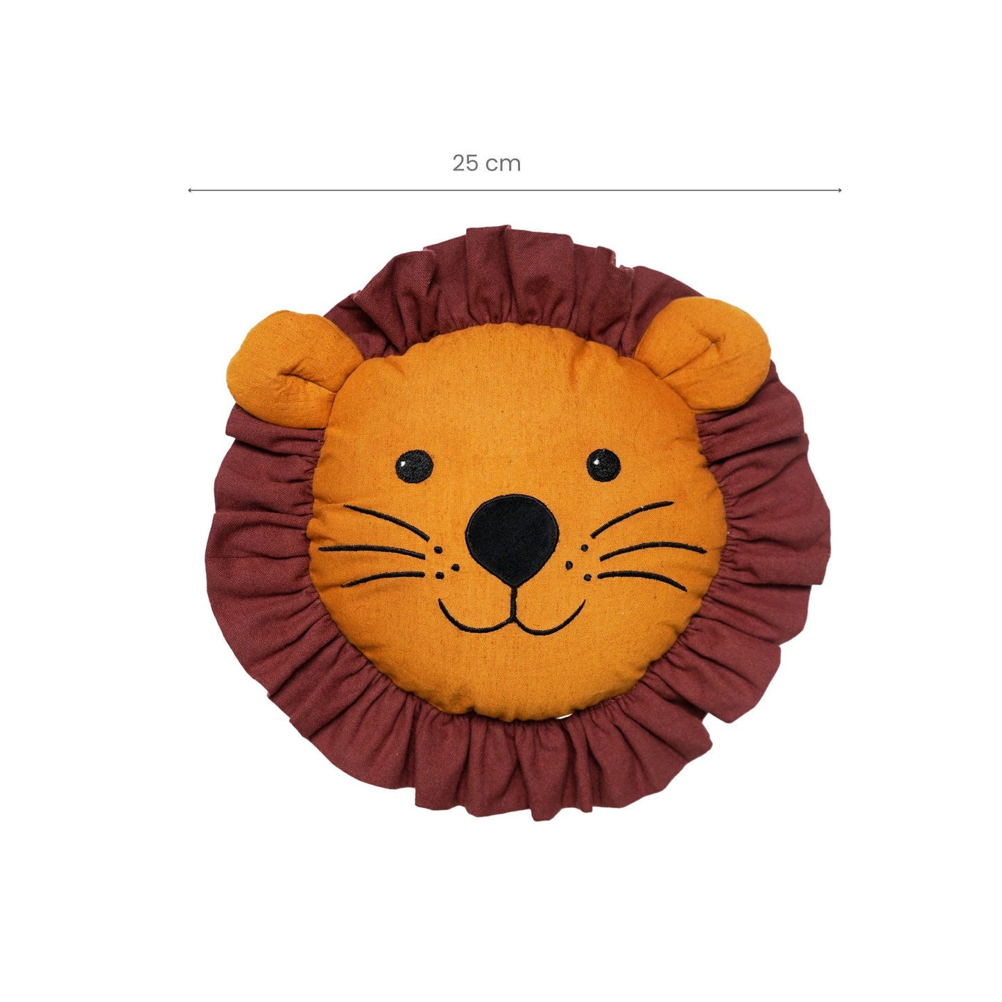 Lion 25 CM diaCute Animal &Shape Cushion|Soft Decorative Throw Pillow Nursery, Bedroom & Playroom Korean Style