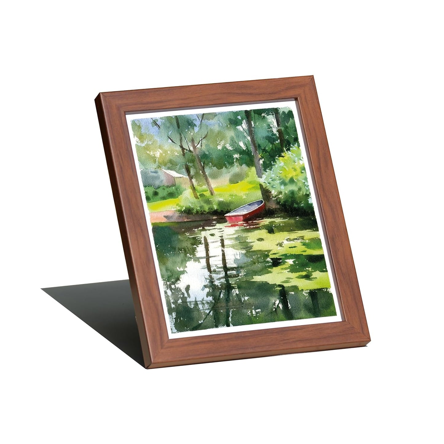Framed Art Print | Nature Watercolor | Desk stand | Hook for wall hanging