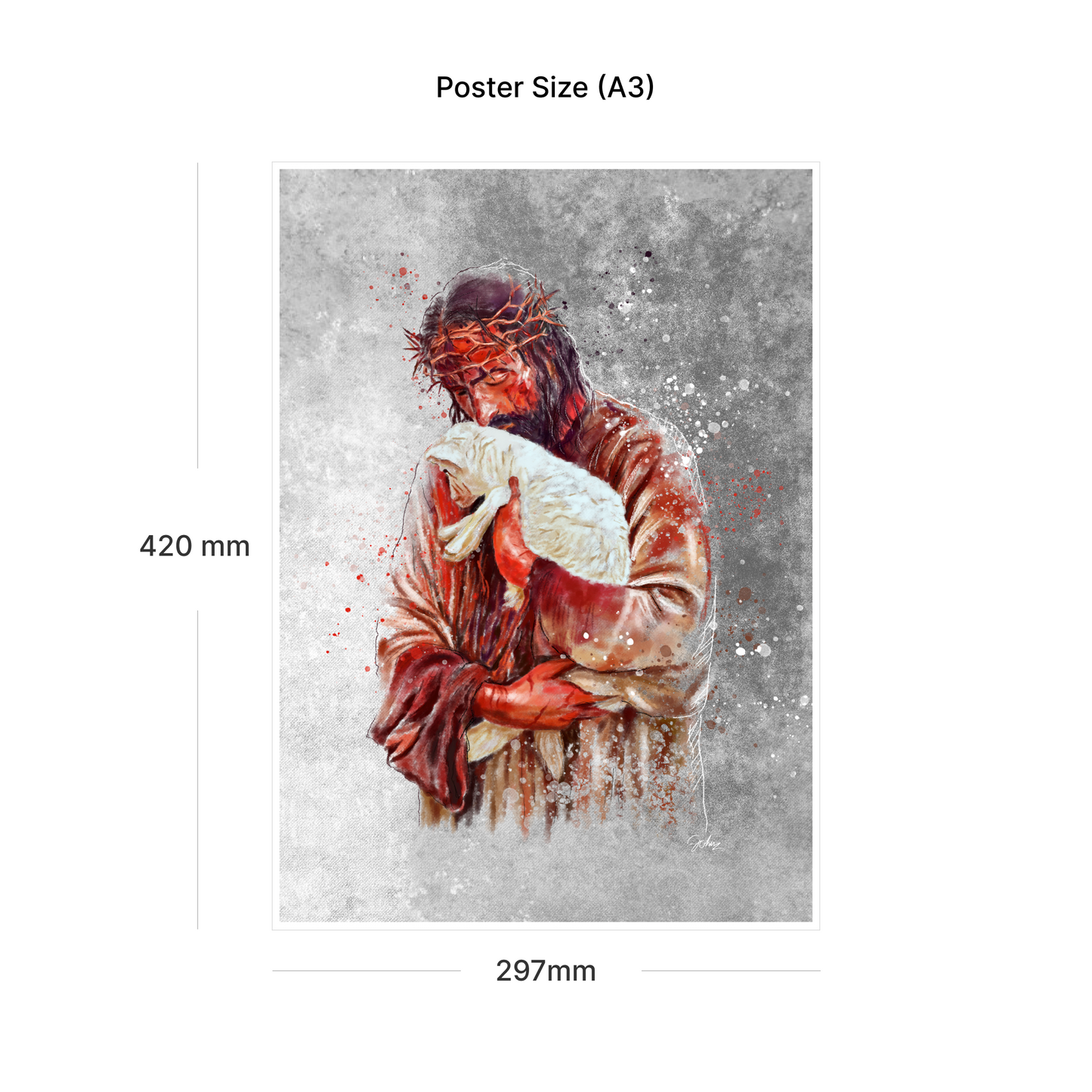 The Good Shepherd - Art Print | A3 Poster | John Paul Xavier