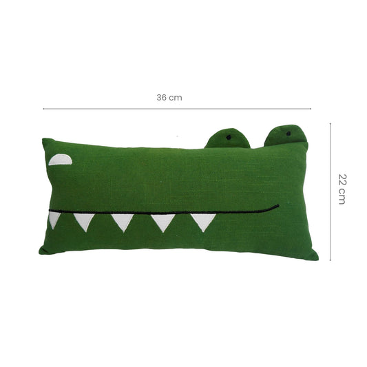 Crocodile Cute Shape Cushion| Soft Decorative Throw Pillow Nursery, Bedroom & Playroom Korean Style
