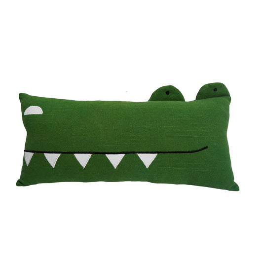 Crocodile Cute Shape Cushion| Soft Decorative Throw Pillow Nursery, Bedroom & Playroom Korean Style