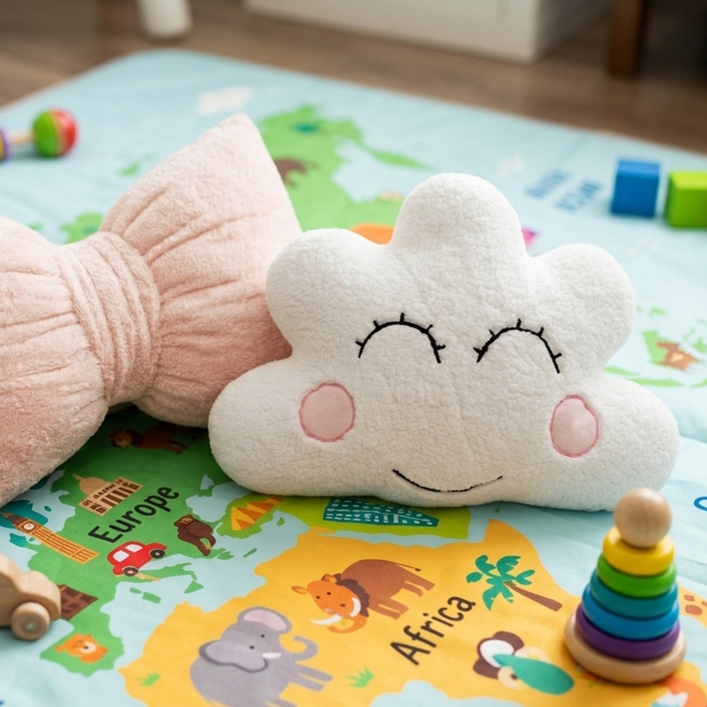 Cloud Cute Shape Cushion| Soft Decorative Throw Pillow Nursery, Bedroom & Playroom Korean Style.