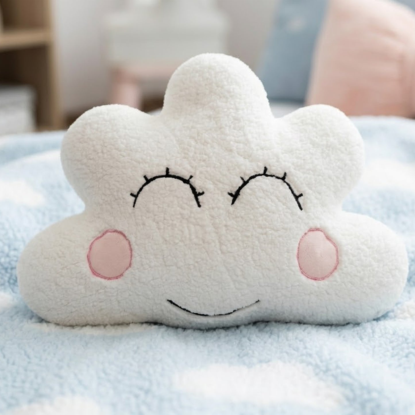 Cloud Cute Shape Cushion| Soft Decorative Throw Pillow Nursery, Bedroom & Playroom Korean Style.