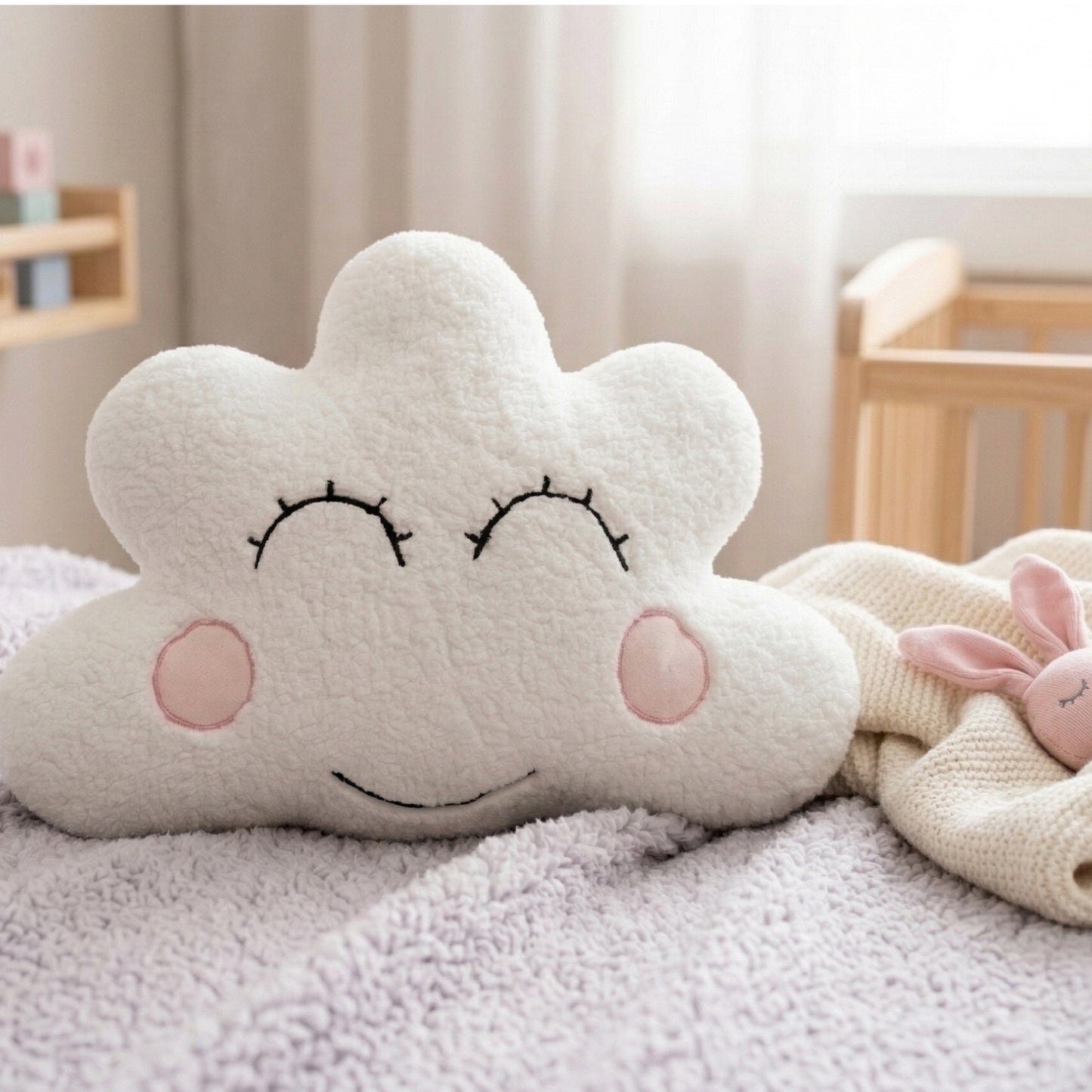 Cloud Cute Shape Cushion| Soft Decorative Throw Pillow Nursery, Bedroom & Playroom Korean Style.