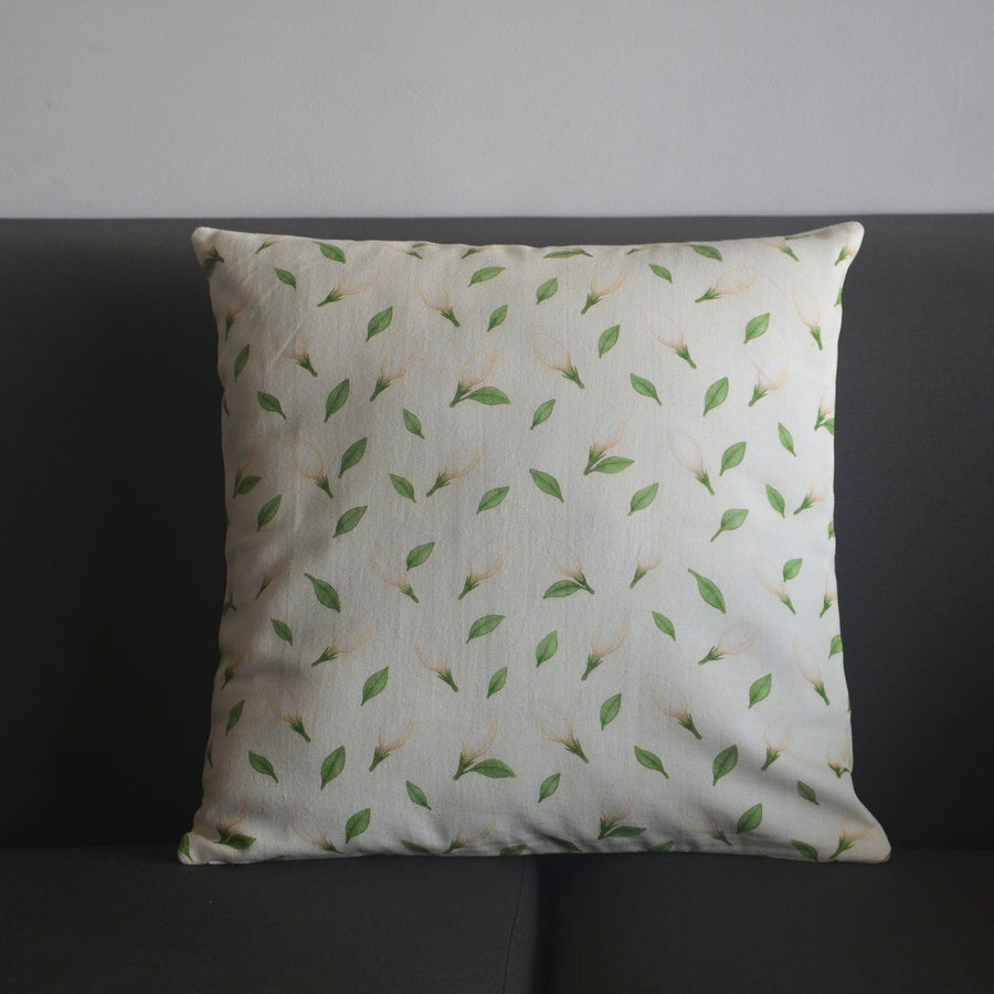 Mogra & Thumba Duo - Cotton cushion covers 16"x16"